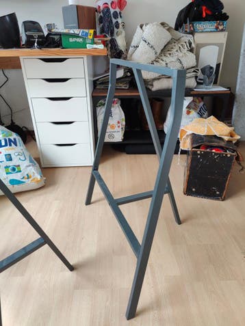 2x IKEA Vika Lerberg schragen - Grijs