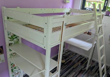 GRATIS Lundia hoogslaper ZONDER bedbodem/lattenbodem
