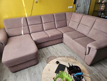 Comfortabele hoekbank met chaise longue