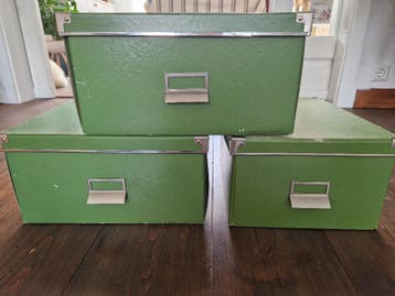 Retro Ikea opbergdozen groen