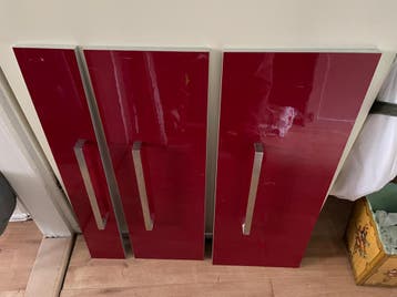 Ikea keuken faktum hooglans Rood