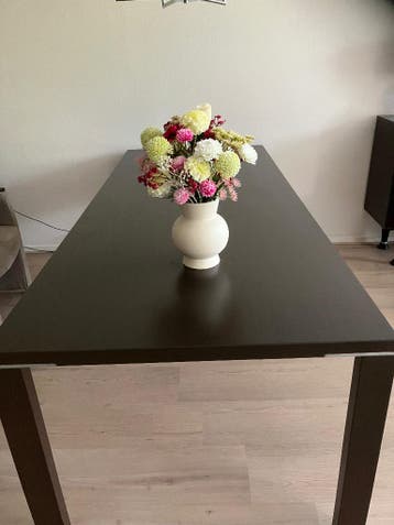 Gratis tafel 2.20x92x75 donker bruin