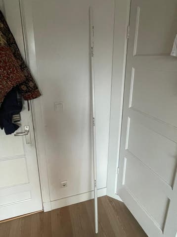 Hugad gordijnroede wit 210-385 cm