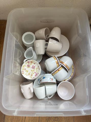 Compleet servies gratis mee te nemen