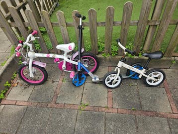 Loopfiets, step en kinderfietsje - gratis