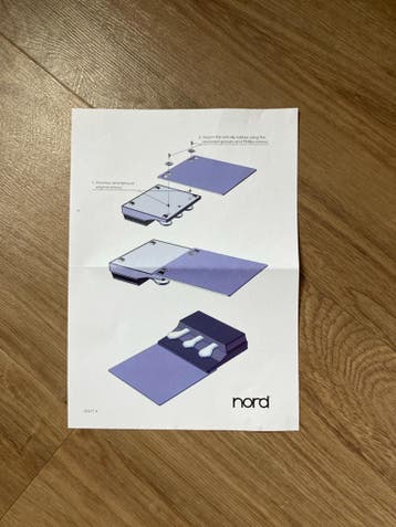 Rubberen mat voor onder Nord piano pedaal