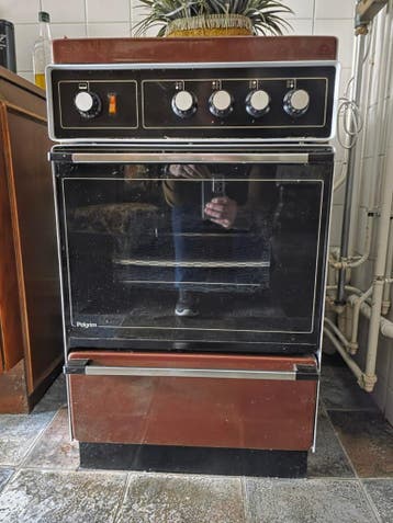 Gratis: Bruin Pelgrim Gasfornuis met Oven – Werkt goed