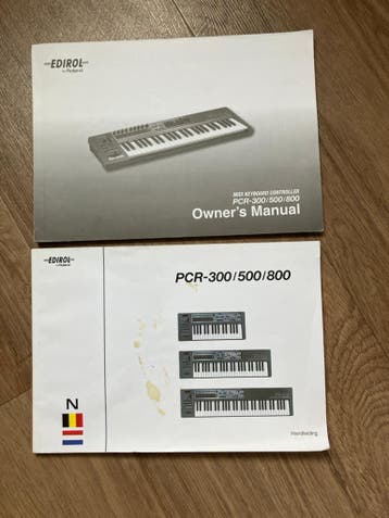 Handleiding Edirol PCR-300/500/800 NL en EN