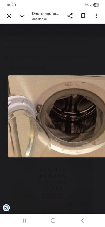 Oude kapotte wasmachine