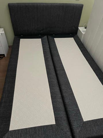 Gratis boxspring 140x200 Antracietkleurig (zonder matras)