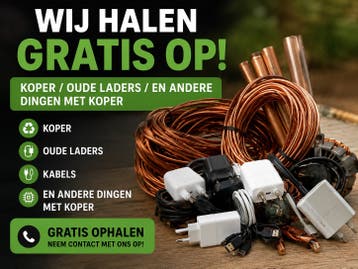 Wij halen gratis oud koper oude laders en kabels regio 030