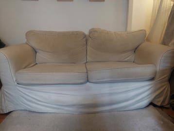 Tweezitsbank 175 cm breed met wasbare hoezen