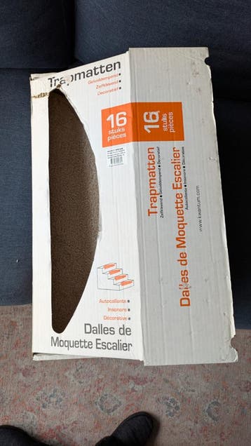 Trapmatten 8 stuks beige