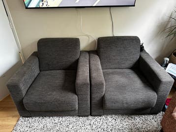 Gratis bank en fauteuils op te halen