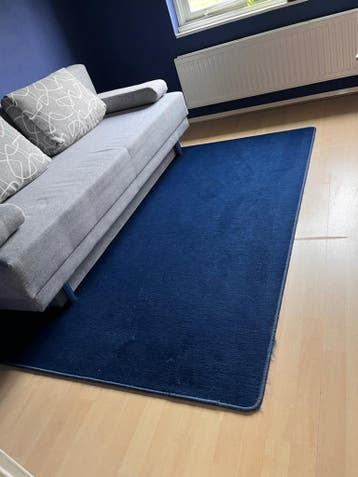 Blauw vloerkleed 140x200cm