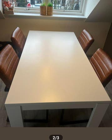 Gratis witte eettafel