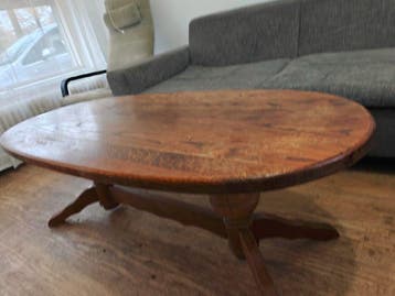 wooden coffee table
