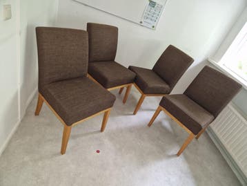 Gratis op te halen, 4 zachte stoelen