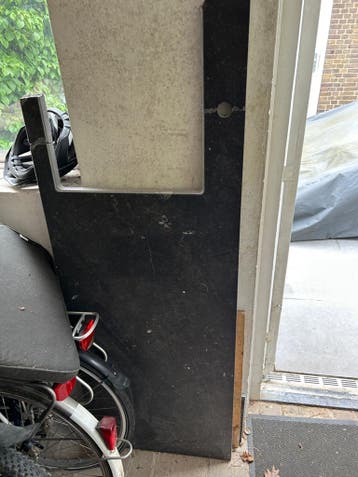 Gratis, belgisch hardsteen aanrecht keukenblad.