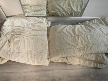 2 gebruikte dekbedden 2x2 meter