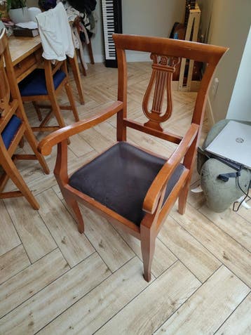 6+2 klassieke eetkamerstoelen
