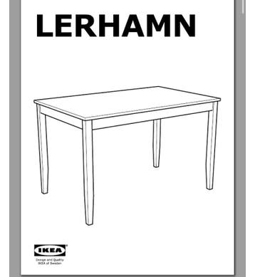 Witte eettafel Ikea Lerhamn