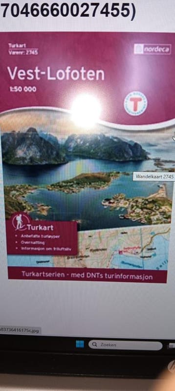 Op zoek naar wandelkaart Lofoten