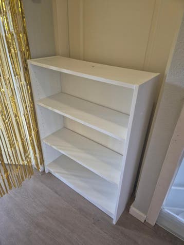 Witte Boekenkast met 3 Planken