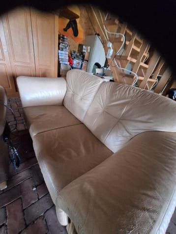 Zitbank, beige , Loom. GRATIS