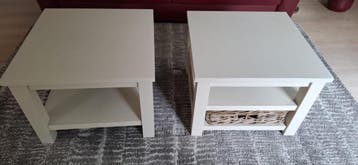 Gratis! 2 witte salontafeltjes