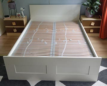 Ikea Brimnes 140x200 incl lattenbodems