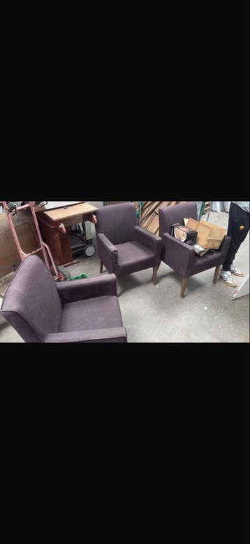 Set van 4 comfortabele stoelen
