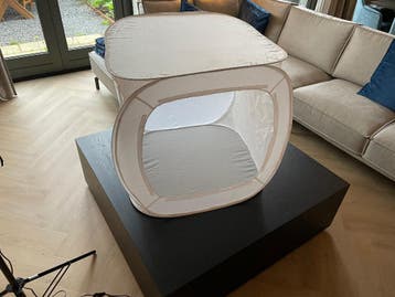 Foto tent met lampen