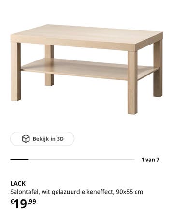 IKEA LACK Salontafel - Gratis op te halen