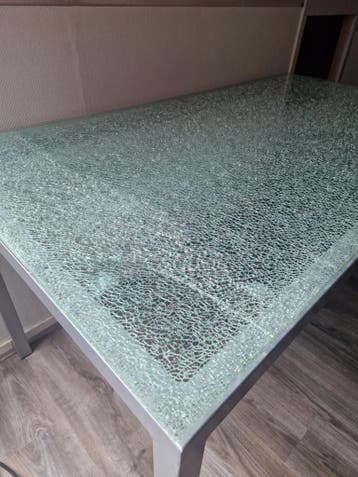 Glazen tafel 150x80x75,5 cm