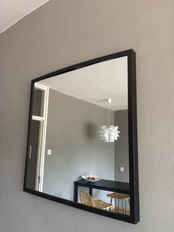 Wand spiegel zwart