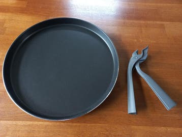 Ronde ovenplaat (32 cm) met handgreep - ideaal voor bv pizza