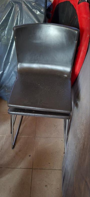 Bruin (kunst)lederen stoelen gratis