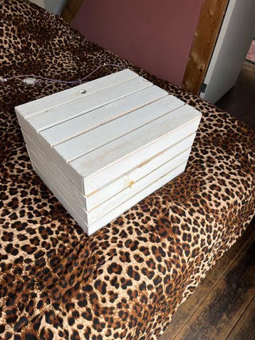 Witte Houten kistje gratis!!