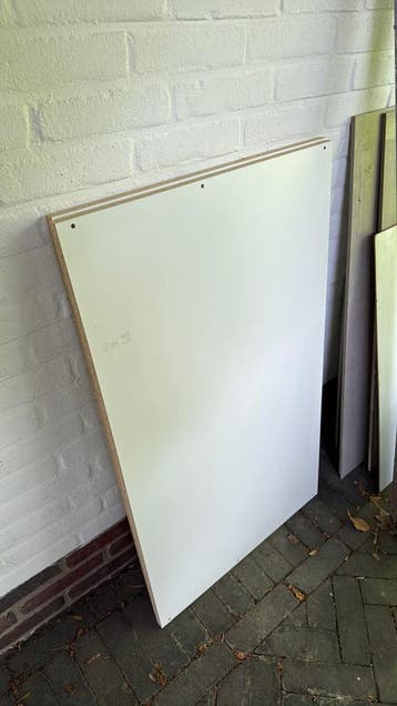 Komplement plank 100x58 wit