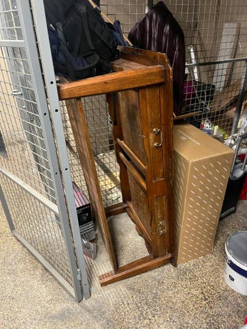 Gratis houten salontafel