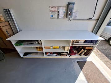 Toonbank, winkelbalie, inpaktafel 2.50 breed - gratis