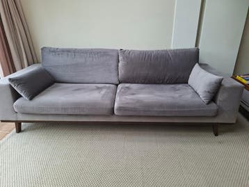 3 zitsbank Torino van Wehkamp grijs velours