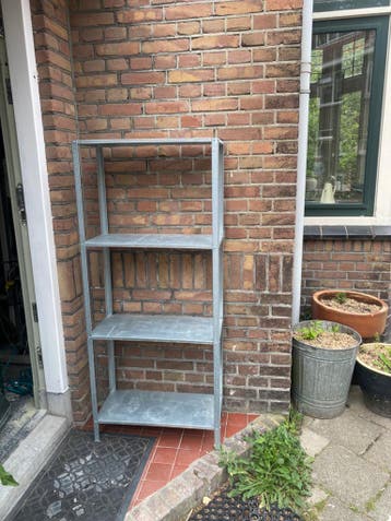 Kleine stellingkast (voor buiten)