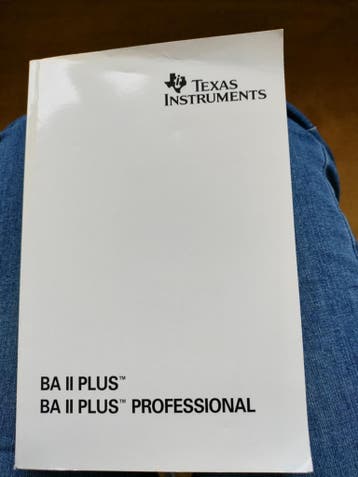 Handleiding Texas Instruments BA II plus en BA II plus prof