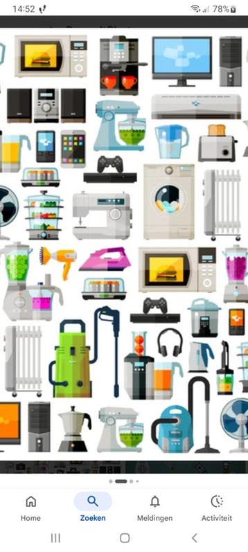 Gezocht: Kapotte elektrische apparaten voor onderdelen