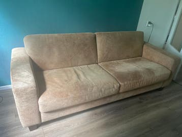 Leren 2,5-zits bank in cognac kleur