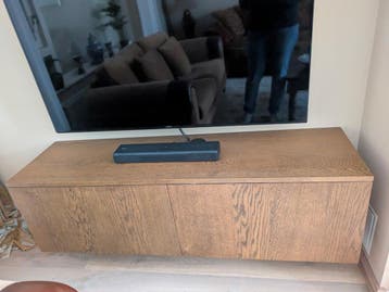 Eikenhouten TV-meubel / Dressoir - Zwevend