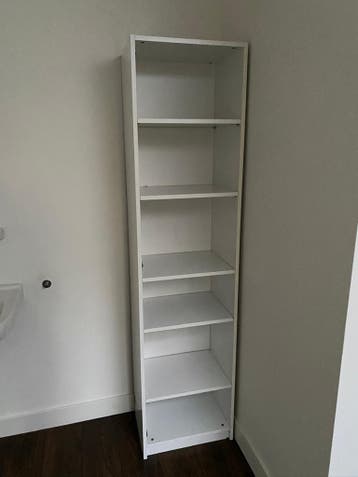 Witte smalle boekenkast PAX IKEA 6 vakken - GRATIS