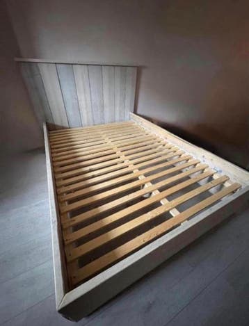 Steigerhouten bed 140x200